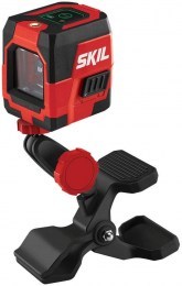 SKIL green cross line leveling laser with projected measurement